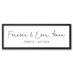 Personalized Forever And Ever Canvas Wall Plaque-Kirkland's Home Outlet