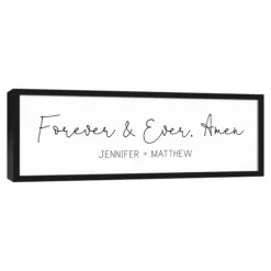 Personalized Forever And Ever Canvas Wall Plaque-Kirkland's Home Outlet
