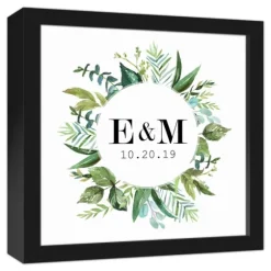 Personalized Framed Monogram Leaves Wall Plaque-Kirkland's Home Online