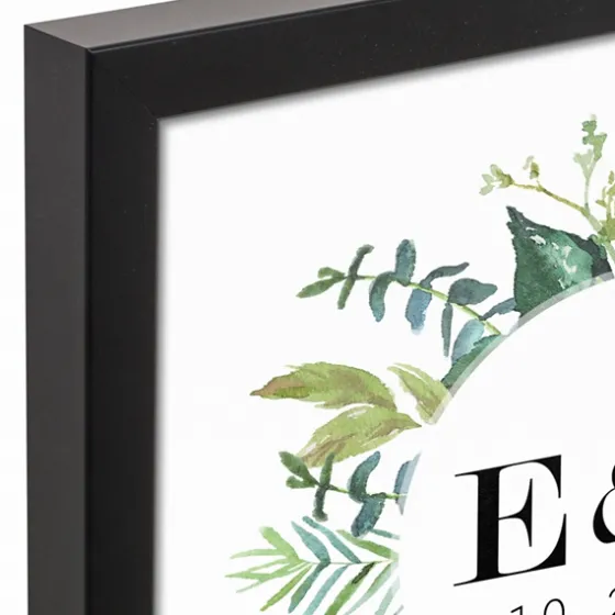 Personalized Framed Monogram Leaves Wall Plaque-Kirkland's Home Online