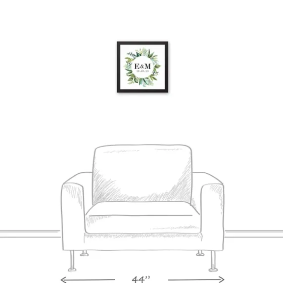 Personalized Framed Monogram Leaves Wall Plaque-Kirkland's Home Online