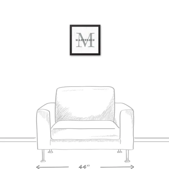 Personalized Framed Monogram Canvas Wall Plaque-Kirkland's Home Store