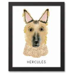 Personalized German Shepherd Canvas Wall Plaque-Kirkland's Home New