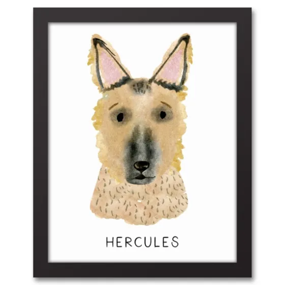 Personalized German Shepherd Canvas Wall Plaque-Kirkland's Home New