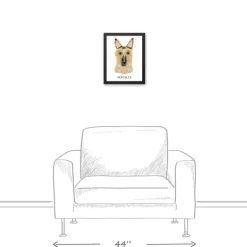 Personalized German Shepherd Canvas Wall Plaque-Kirkland's Home New