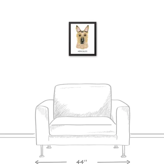 Personalized German Shepherd Canvas Wall Plaque-Kirkland's Home New