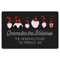 Personalized Gnome For The Holidays Floor Mat-Kirkland's Home Online