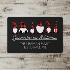Personalized Gnome For The Holidays Floor Mat-Kirkland's Home Online