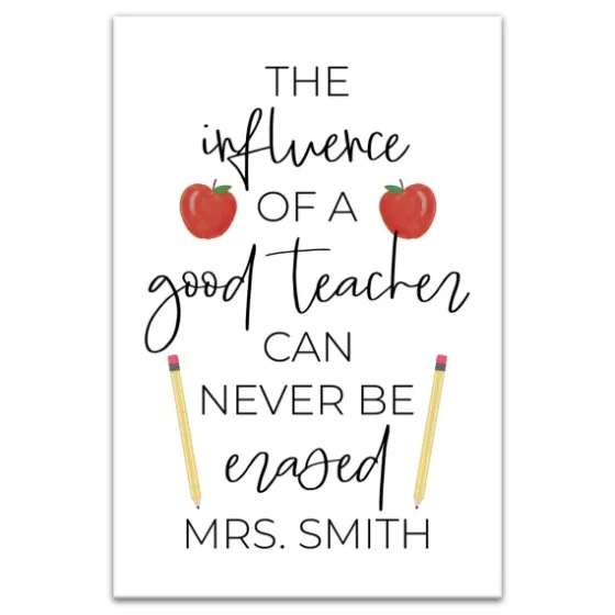 Personalized Good Teacher Canvas Wall Plaque-Kirkland's Home Online