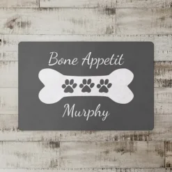 Personalized Gray Bone Apetit Kitchen Mat-Kirkland's Home Best Sale