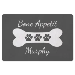 Personalized Gray Bone Apetit Kitchen Mat-Kirkland's Home Best Sale