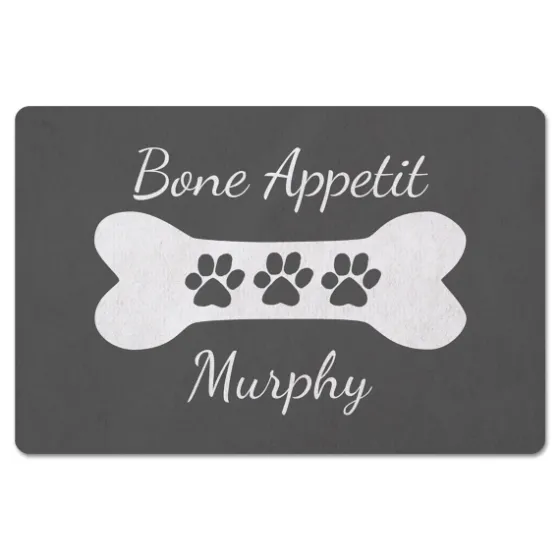 Personalized Gray Bone Apetit Kitchen Mat-Kirkland's Home Best Sale