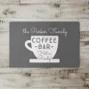 Personalized Gray Coffee Bar Kitchen Mat-Kirkland's Home Discount