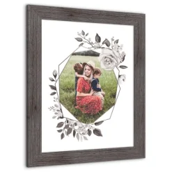Personalized Gray Floral Framed Wall Plaque-Kirkland's Home Shop