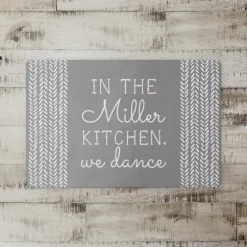 Personalized Gray Kitchen Dance Kitchen Mat-Kirkland's Home Hot