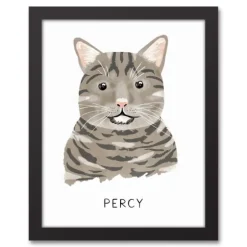 Personalized Gray Tabby Cat Canvas Wall Plaque-Kirkland's Home Online