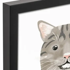 Personalized Gray Tabby Cat Canvas Wall Plaque-Kirkland's Home Online