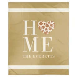 Personalized Home With Heart Harvest Throw Blanket-Kirkland's Home Outlet