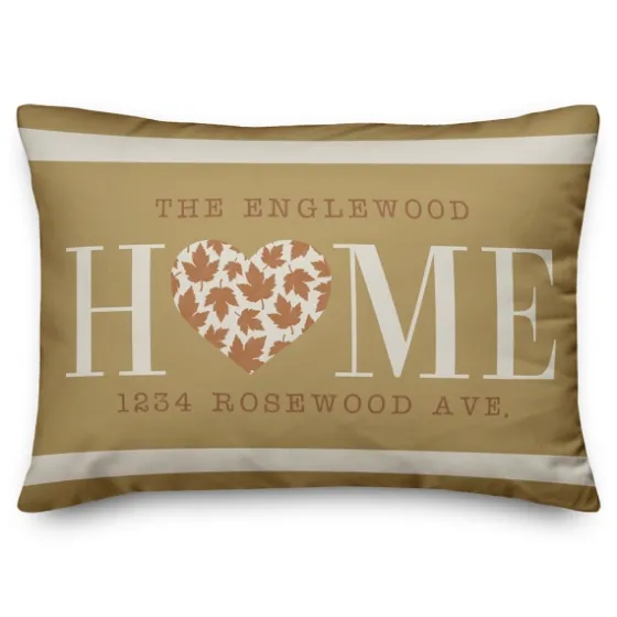 Personalized Home With Heart Harvest Throw Pillow-Kirkland's Home Store
