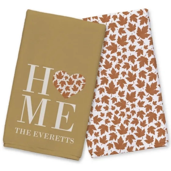 Personalized Home With Heart 2-Pc. Harvest Towels-Kirkland's Home New