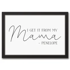 Personalized I Get It From My Mama Wall Plaque-Kirkland's Home Outlet