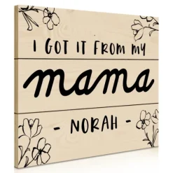 Personalized I Got It From My Mama Wood Plaque-Kirkland's Home Discount