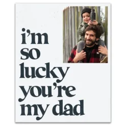 Personalized I'M So Lucky You'Re My Dad Canvas Art-Kirkland's Home Fashion