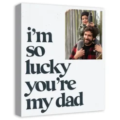 Personalized I'M So Lucky You'Re My Dad Canvas Art-Kirkland's Home Fashion