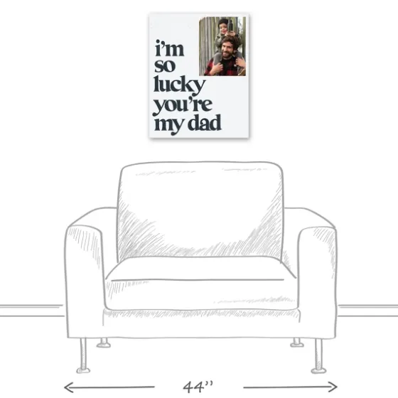 Personalized I'M So Lucky You'Re My Dad Canvas Art-Kirkland's Home Fashion