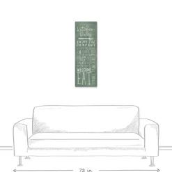 Personalized Kitchen Rules Canvas Wall Plaque-Kirkland's Home Shop