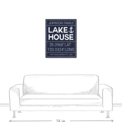 Personalized Lake House Canvas Wall Plaque-Kirkland's Home Cheap