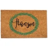 Personalized Leaf Wreath Coir Doormat-Kirkland's Home Best Sale