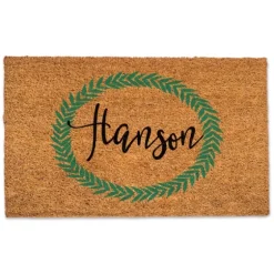 Personalized Leaf Wreath Coir Doormat-Kirkland's Home Best Sale