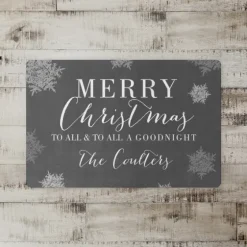 Personalized Merry Christmas To All Kitchen Mat-Kirkland's Home Clearance
