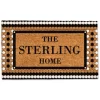Personalized Monochrome Tile Coir Doormat-Kirkland's Home Cheap