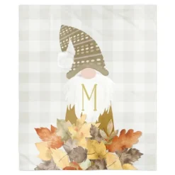 Personalized Monogram Gnome Harvest Throw Blanket-Kirkland's Home Best Sale