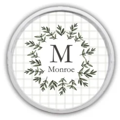 Personalized Monogram Leafy Frame Plaque-Kirkland's Home Fashion