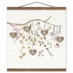 Personalized Monogram Tree Branch Teakwood Print-Kirkland's Home Hot
