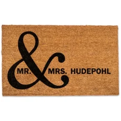 Personalized Mr. & Mrs. Coir Doormat-Kirkland's Home Cheap
