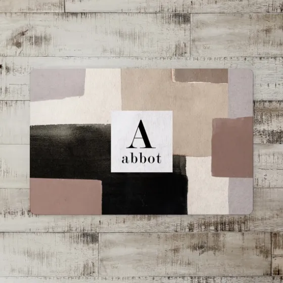 Personalized Neutral Block Monogram Floor Mat-Kirkland's Home Cheap