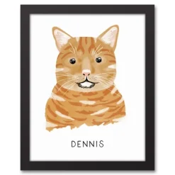Personalized Orange Tabby Cat Canvas Wall Plaque-Kirkland's Home Shop