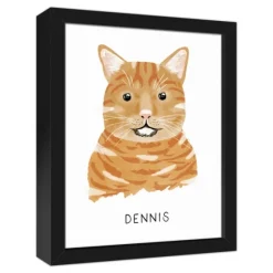 Personalized Orange Tabby Cat Canvas Wall Plaque-Kirkland's Home Shop