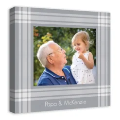 Personalized Plaid Photo Canvas Art Print-Kirkland's Home Shop