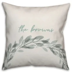 Personalized Seafoam Wreath Pillow-Kirkland's Home New