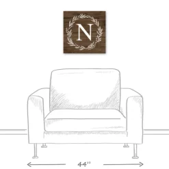 Personalized Shiplap Wreath Canvas Wall Plaque-Kirkland's Home Clearance
