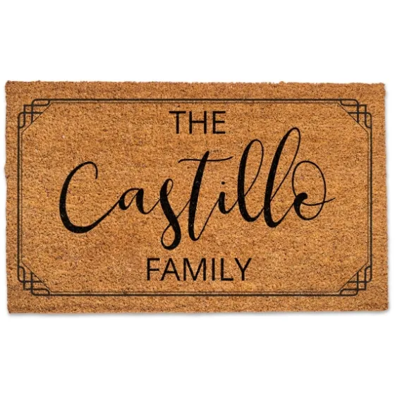 Personalized Simple Boarder Coir Doormat-Kirkland's Home Best