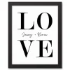 Personalized Simple Love Framed Canvas Wall Plaque-Kirkland's Home Hot