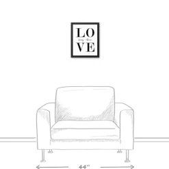 Personalized Simple Love Framed Canvas Wall Plaque-Kirkland's Home Hot