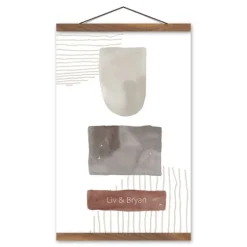 Personalized Watercolor Abstract Wall Plaque-Kirkland's Home Fashion