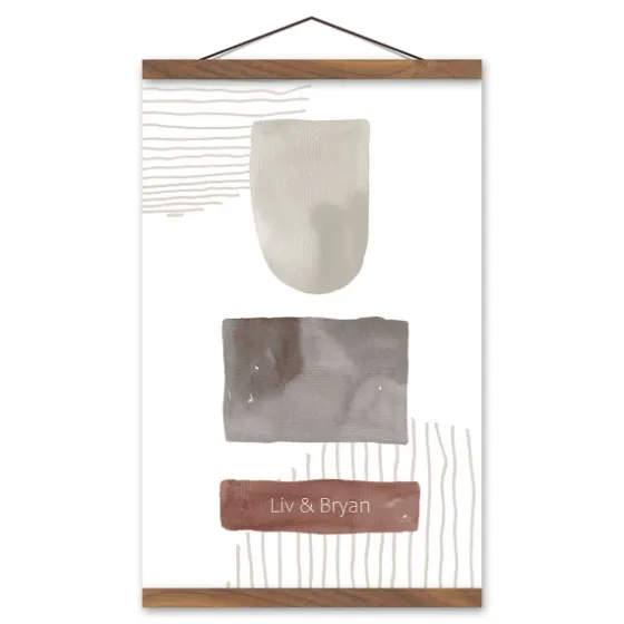 Personalized Watercolor Abstract Wall Plaque-Kirkland's Home Fashion